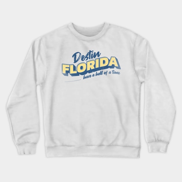 Destin Florida Crewneck Sweatshirt by Polynesian Vibes